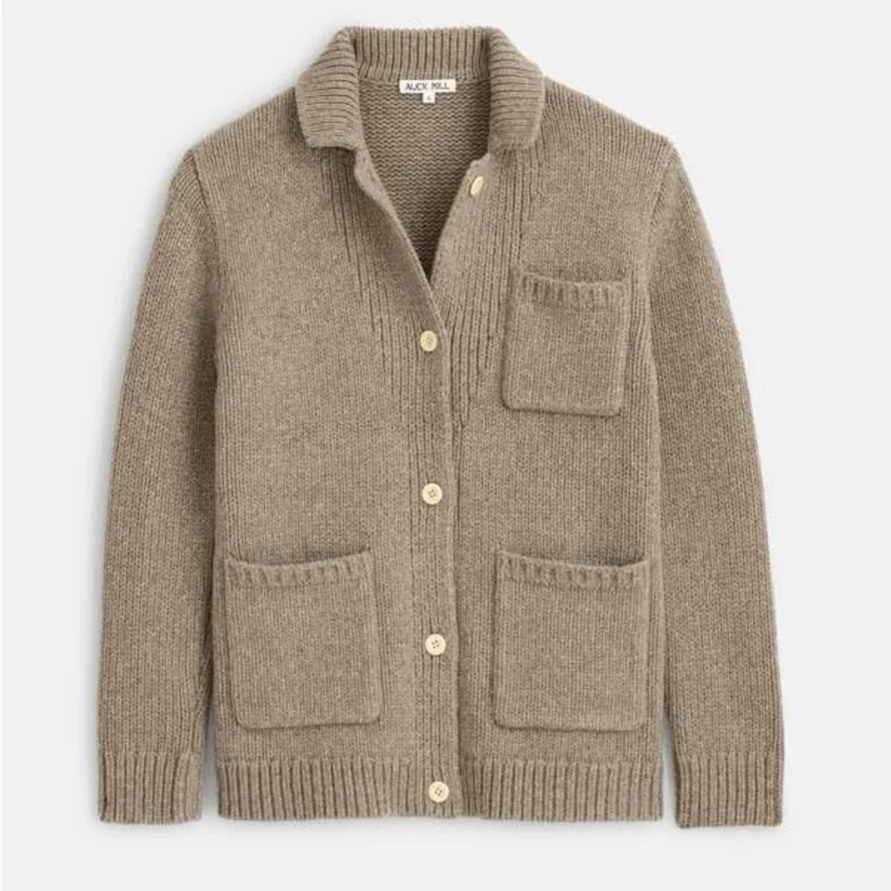 Alex Mill Sabine Knitted Sweater Jacket in Merino - Picture 5 of 9